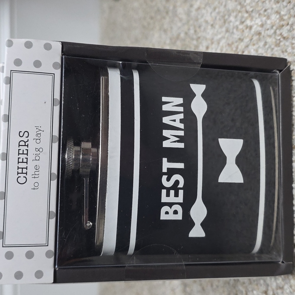 Boston Warehouse Pocket Flask For Best Man